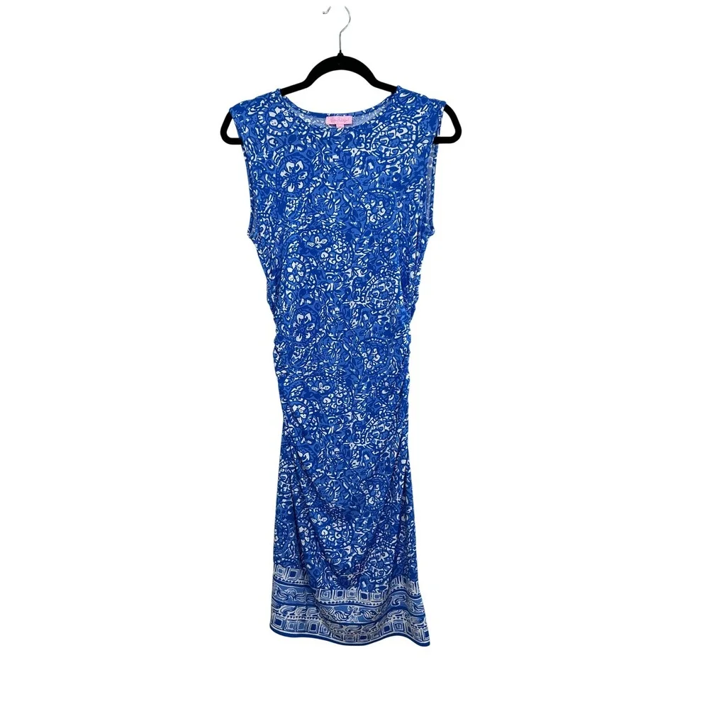Lilly Pulitzer Give em shell Bay Blue Madeira NWOT Sleeveless‎ StretchMedium